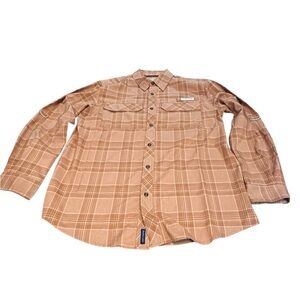 Magellan Outdoors Men’s Plaid Button Down Shirt – Size Large